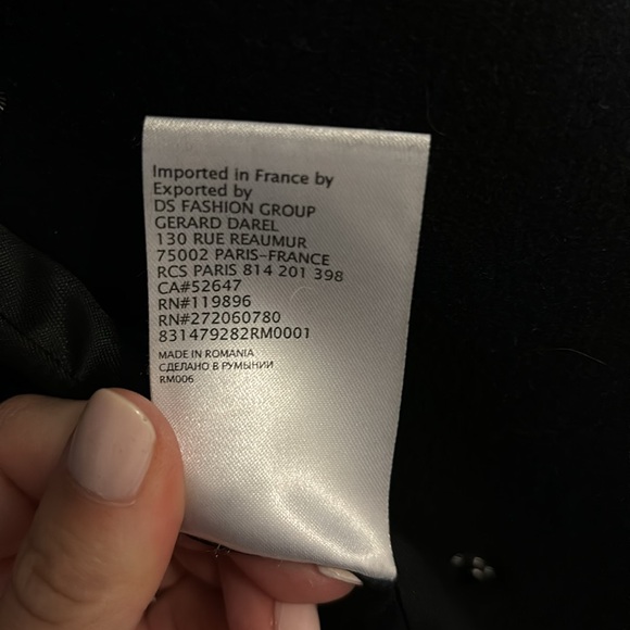 Gerard Darrel Shanone Wool Long Coat Jacket - Picture 7 of 7